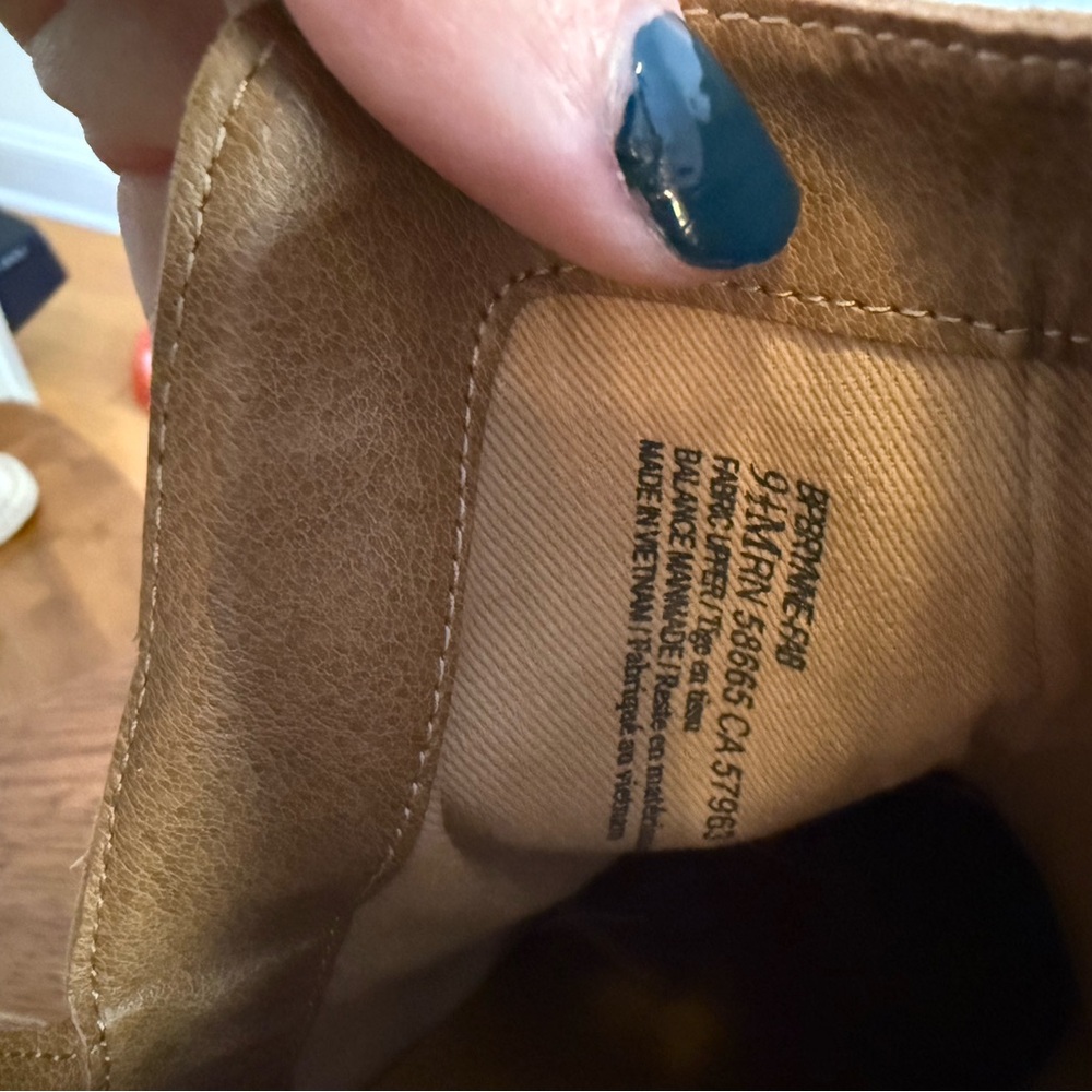 BP. Brynne Bootie Women’s Tan Ankle Boot | Size 9.5 | Heeled Boot - Picture 7 of 8